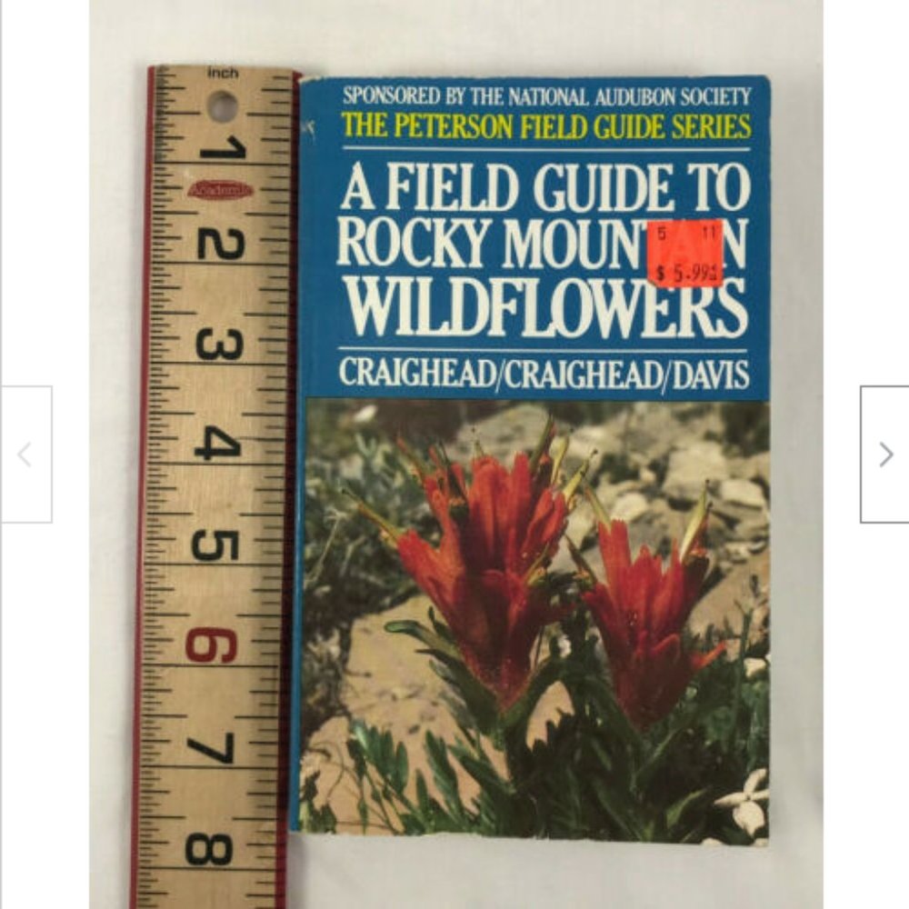 Peterson Field Guide to Rocky Mountain Wildflowers Book Vintage 1980 Flowers